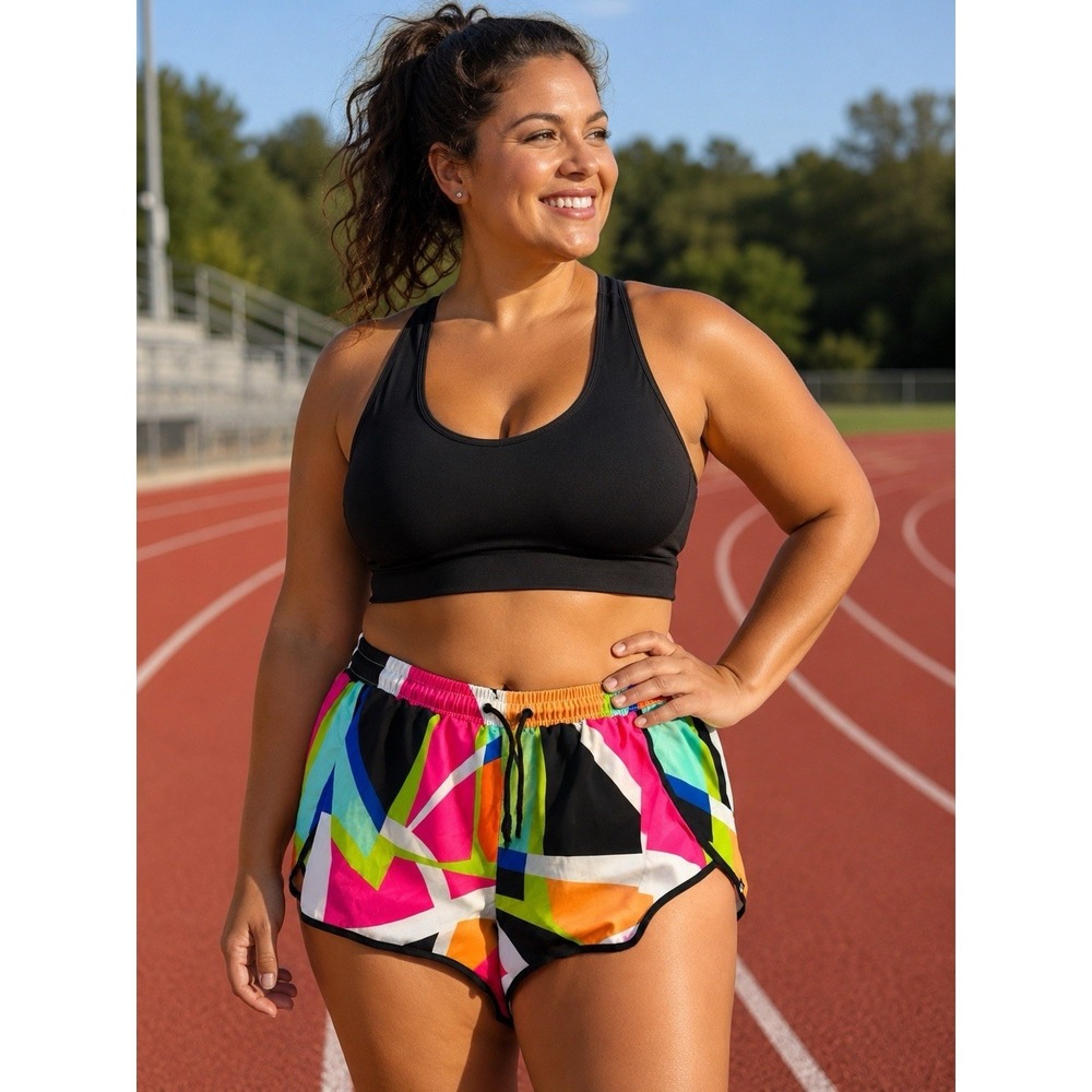 FABLETICS Size Large‎ Multicolor Running Athletic Shorts -1925